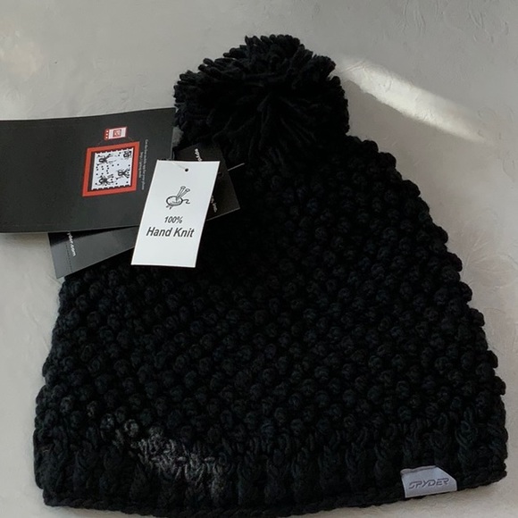 Spyder BRRR BERRY HAT Black - Picture 6 of 11